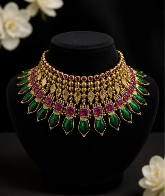 2 Piece Chocker Set With Earrings