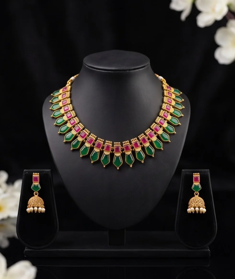 2 Piece Chocker Set With Earrings view 6